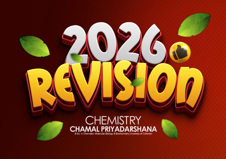 Chemistry 2026 A/L (Revision)
